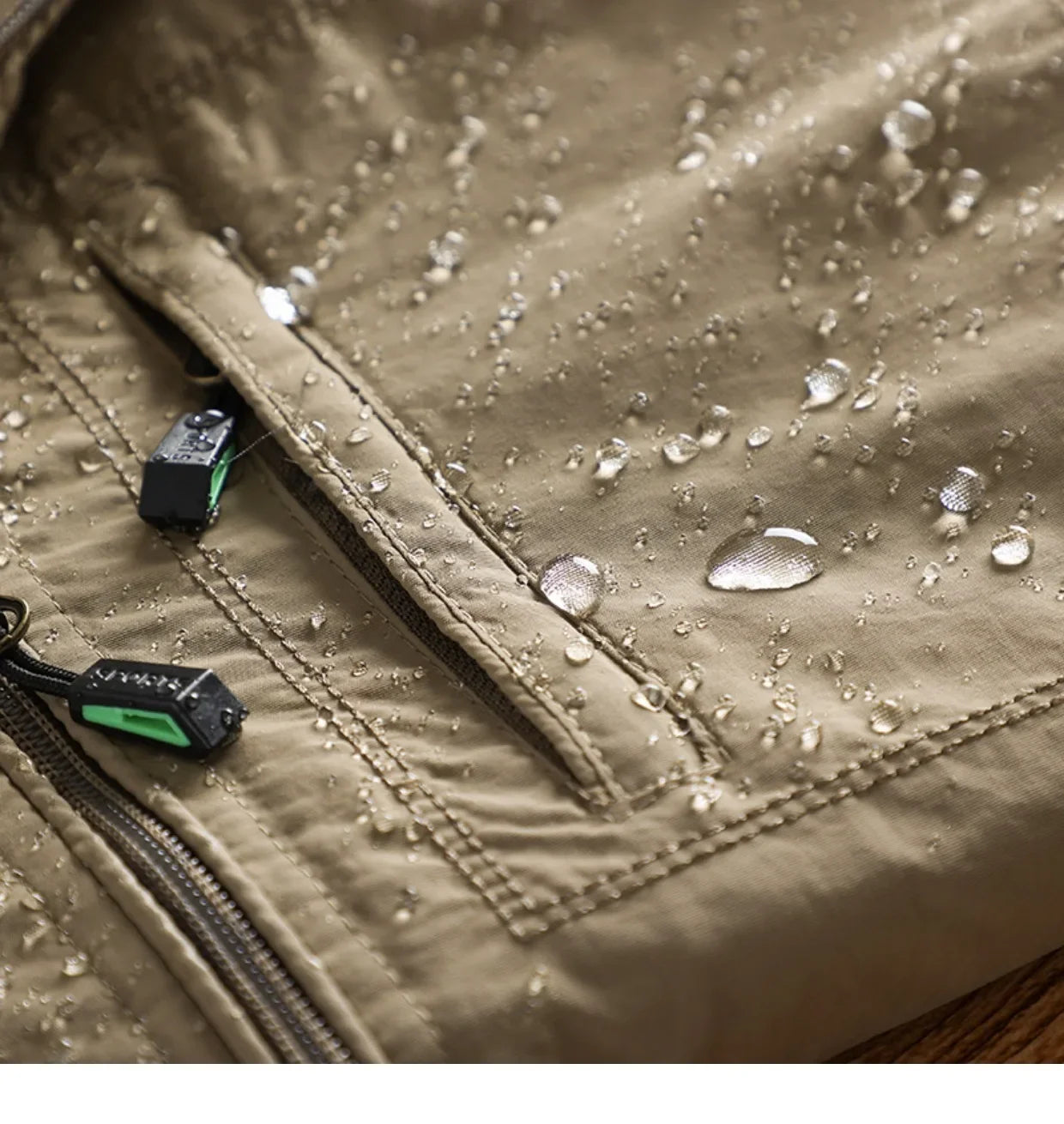 Men's Jacket Spring and Autumn Three Proof Fashion Casual Loose Hooded Professional Outdoor Windproof Windbreaker Coat