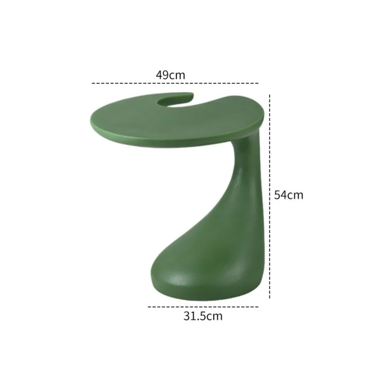 Realife Light Luxury High-end Creative Bedside Table Shelf Sofa Edge Table Living Room Mobile Black Minimalist Coffee Table 2025