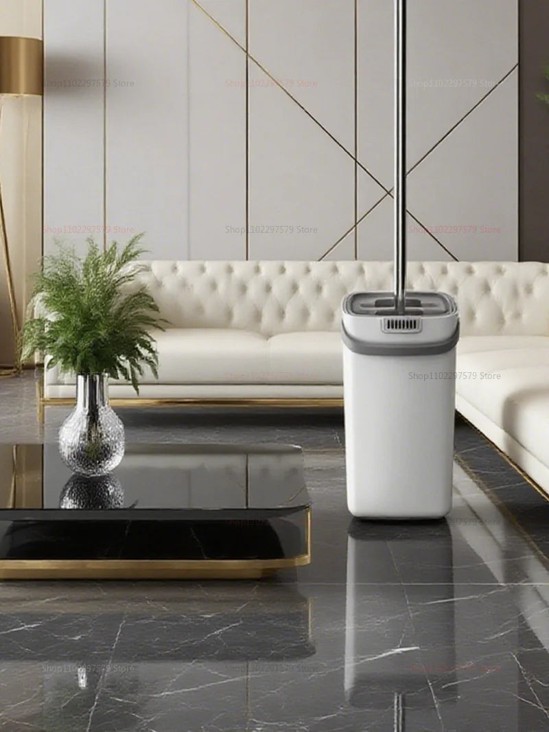 360 Degree Rotation Flat Floor Mop and Bucket Set Professional Home Hardwood Floor Cleaning System with Washable Microfiber Pads