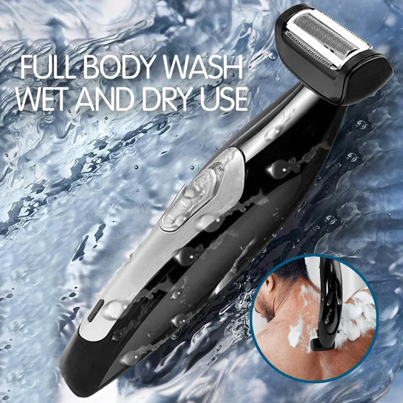 Back Shavers for Men Body Groomers Painless Hair Remover for Men Epilator Shaver Back Face Long Handle Portable Shaver Body Care