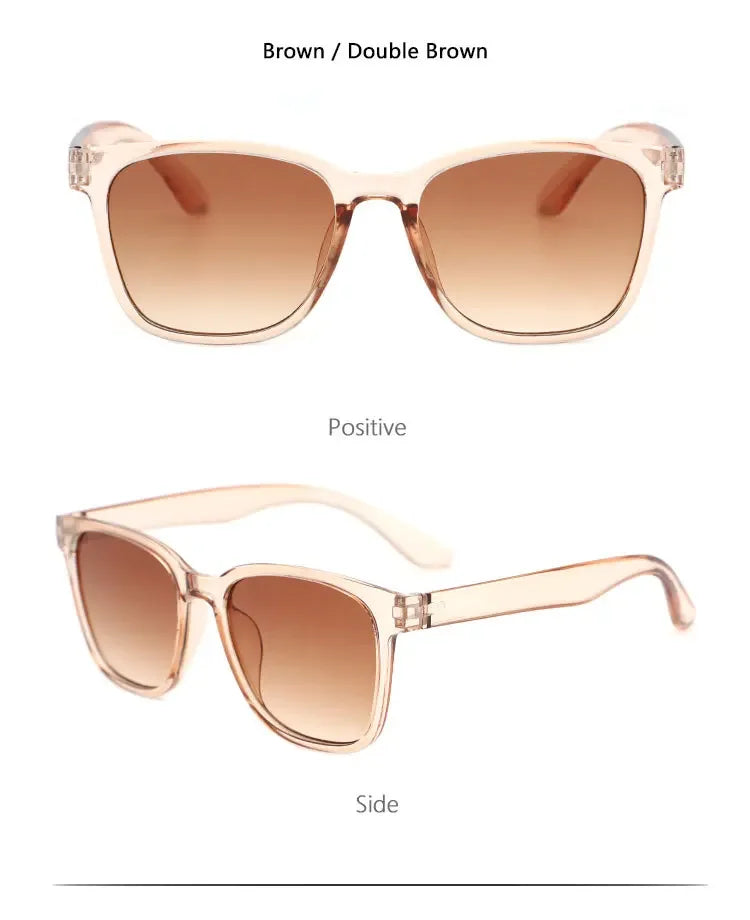 Retro Classic Vintage Square Sunglasses Women Oversized Sunglasses Women Men Retro Leopard Luxury Sun Glasses UV400 Glasses
