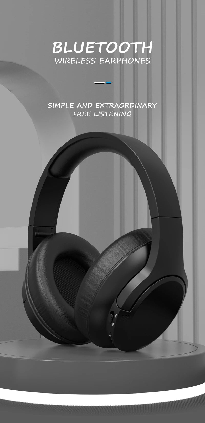 LDON L839 Bluetooth 5.3 Earphones Headphones Foldable Gaming Headset Sport Headphone with Mic Music Earbuds