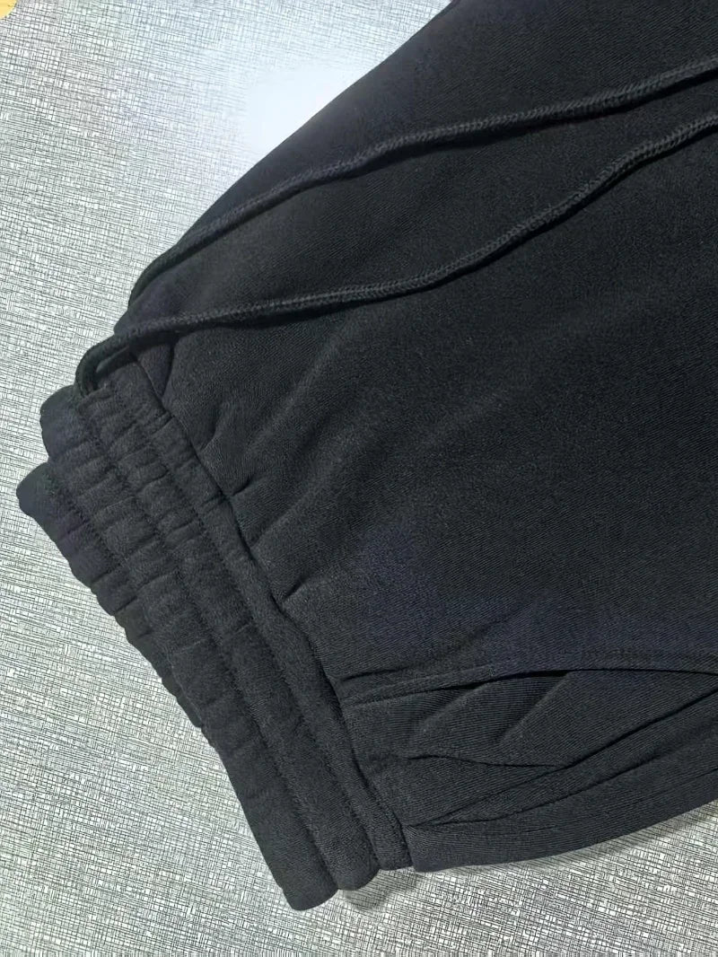 Relaxed Drawstring Sweatpants Heather Joggers Casual Lounge Pants Comfortable Elastic Waist Cotton Blend Bottoms, Men Grey