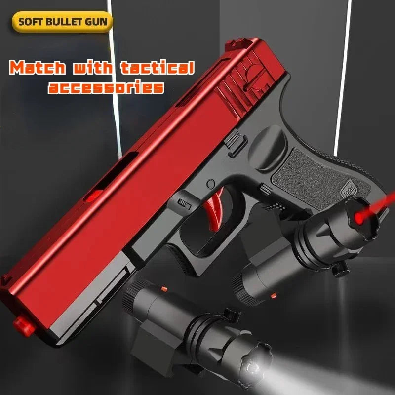 G G17 Foam Soft Bullet Toy Gun Airsoft Manual Pistol Launcher CS Shooting Games Weapons For Kids Boys Gift