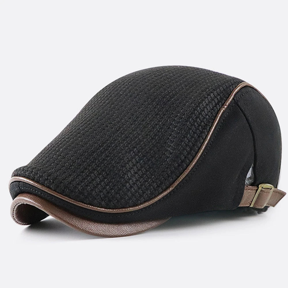 Men Knitted Beret Hat Women Adjustable Newsboy Hats Dad Cabbie Gatsby Cap Driving Flat Ivy Caps