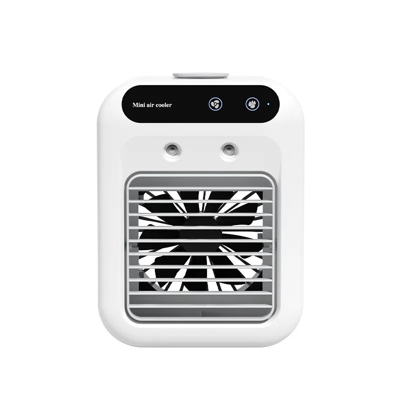 Desktop Air Cooler Personal Portable Fan with 2-Speeds Evaporative Air Cooler with 0.5L Water Tank Portable Cooler Fan for Home