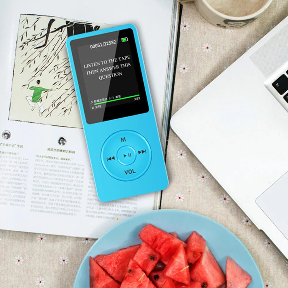 Portable MP3 Player With LCD Screen FM Radio Video Hifi MP4 Player Movies E-books Music Players Built-in Microphone Dropshipping