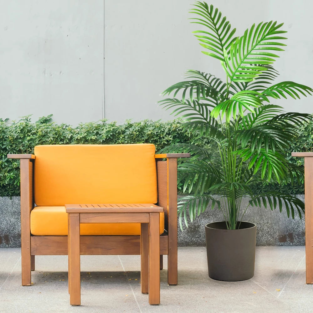 90-120cm Large Artificial Palm Tree Fake Tropical Plants Plastic Monstera Leaves Big Palm Tree Foliage for Home Garden Decor