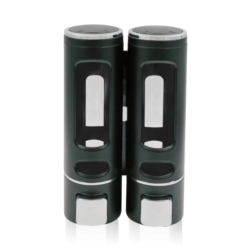 Lamgool Single/double Soap Dispenser Wall-Mount Shower Bath Shampoo Dispenser Liquid Soap Container Bathroom Accessories