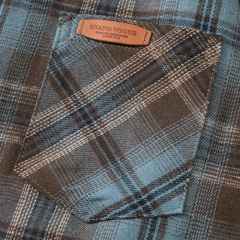 Plus Size 10xl 9xl Shirt Men Spring Summer Oversized Vintage Plaid Shirt 5xl 6xl 7xl 8xl Large Size Leisure Blouse Male
