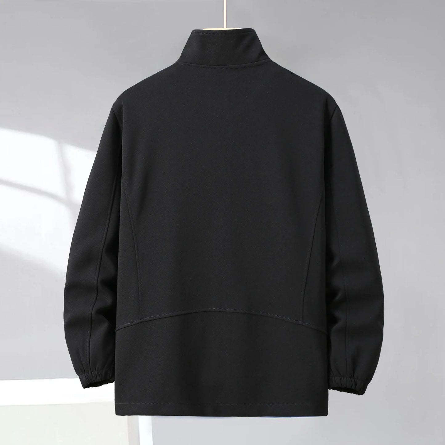 Extra Big Size Men's Spring Jacket Stand Collar Zip Up Coat Male Plus Large 10XL 12XL Loose Casual Fashion Work Wear Outerwear