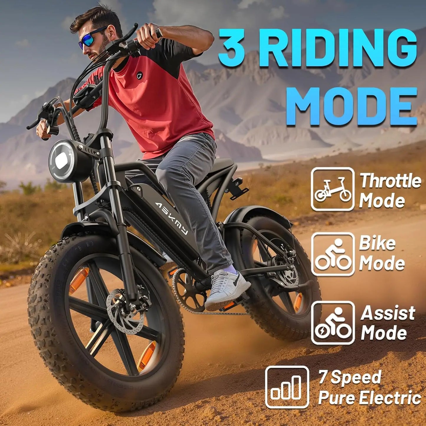 Electric Bike for Adults and Teens with 500W/750W/1500W Peak Motor, 14"/20"/26" E Bike with 48V Removable Battery,, Customized