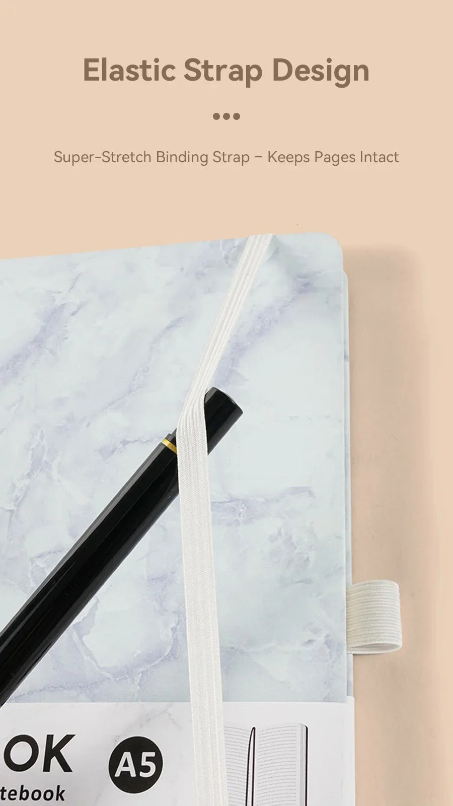 Hard Cover Sketchbook Strap Notebook A5 Lined Stationery Notebooks and Journals Diary Writing Pads Office School Supplies