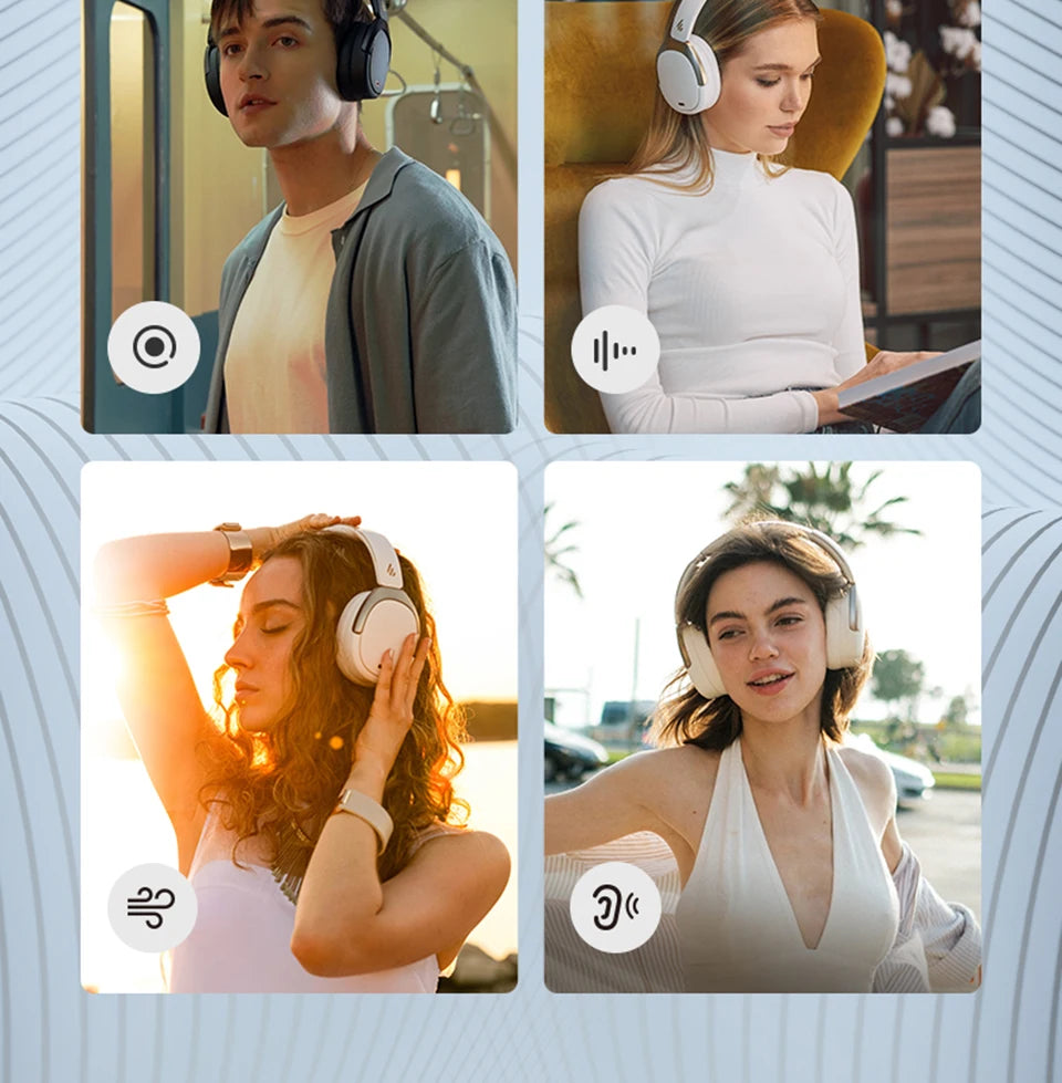 Edifier WH950NB Active Noise Cancelling Wireless Headphones Hi-Res Wireless Audio Dual Device Connection Bluetooth 5.3 Headset