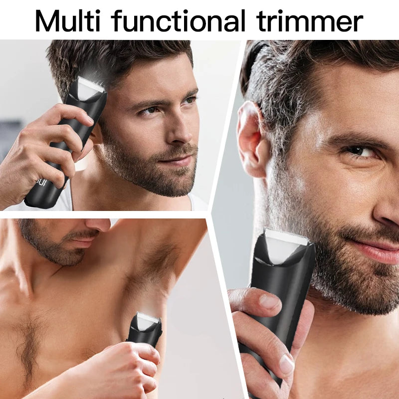 Mens Body Hair Trimmer for Men Balls Women Lady Shaver Hair Removal Bikini Trimmer Groin & Body Shaver Groomer Arm Beard Razor