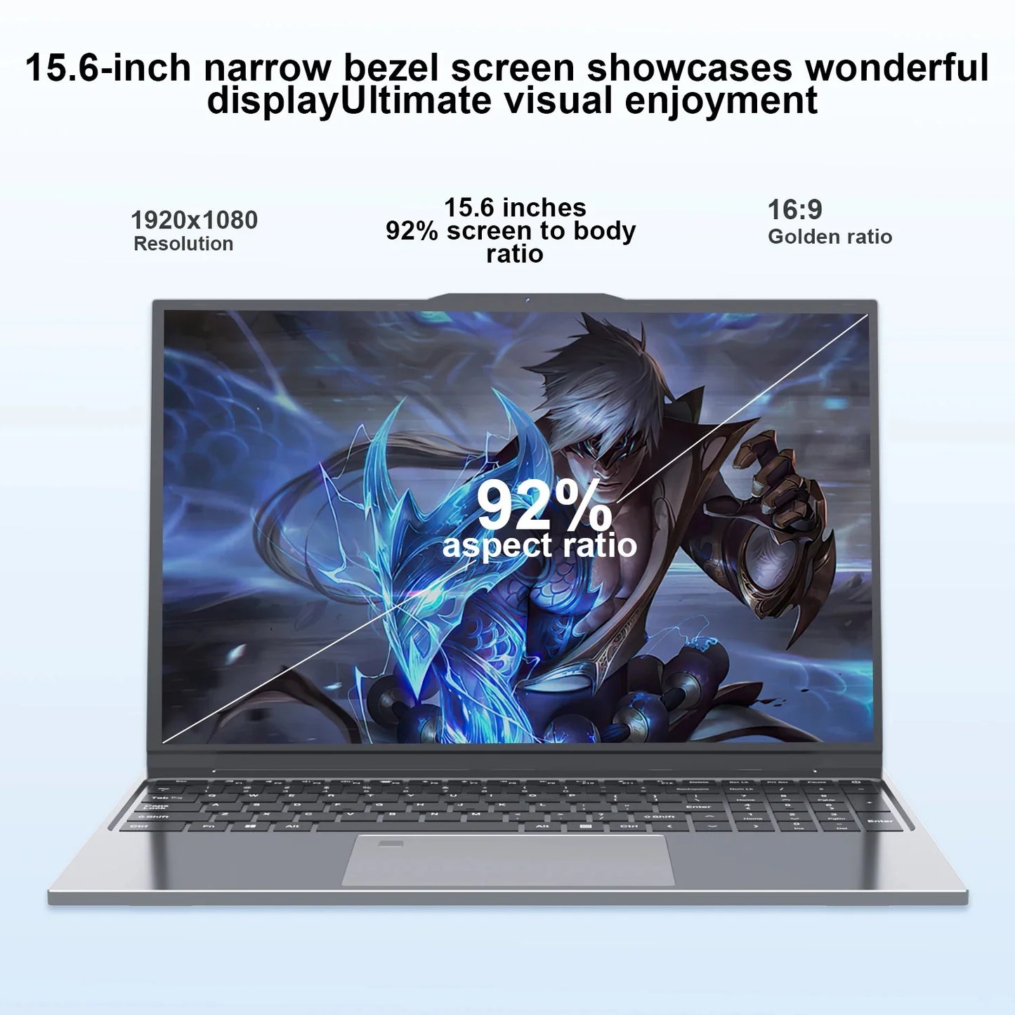 Xiaman 15.6" Intel Core i7 6500U Laptop Computer Windows 11 Pro 16GB RAM 512GB 1TB SSD Portable Notebook PC Gamer Gaming Laptop