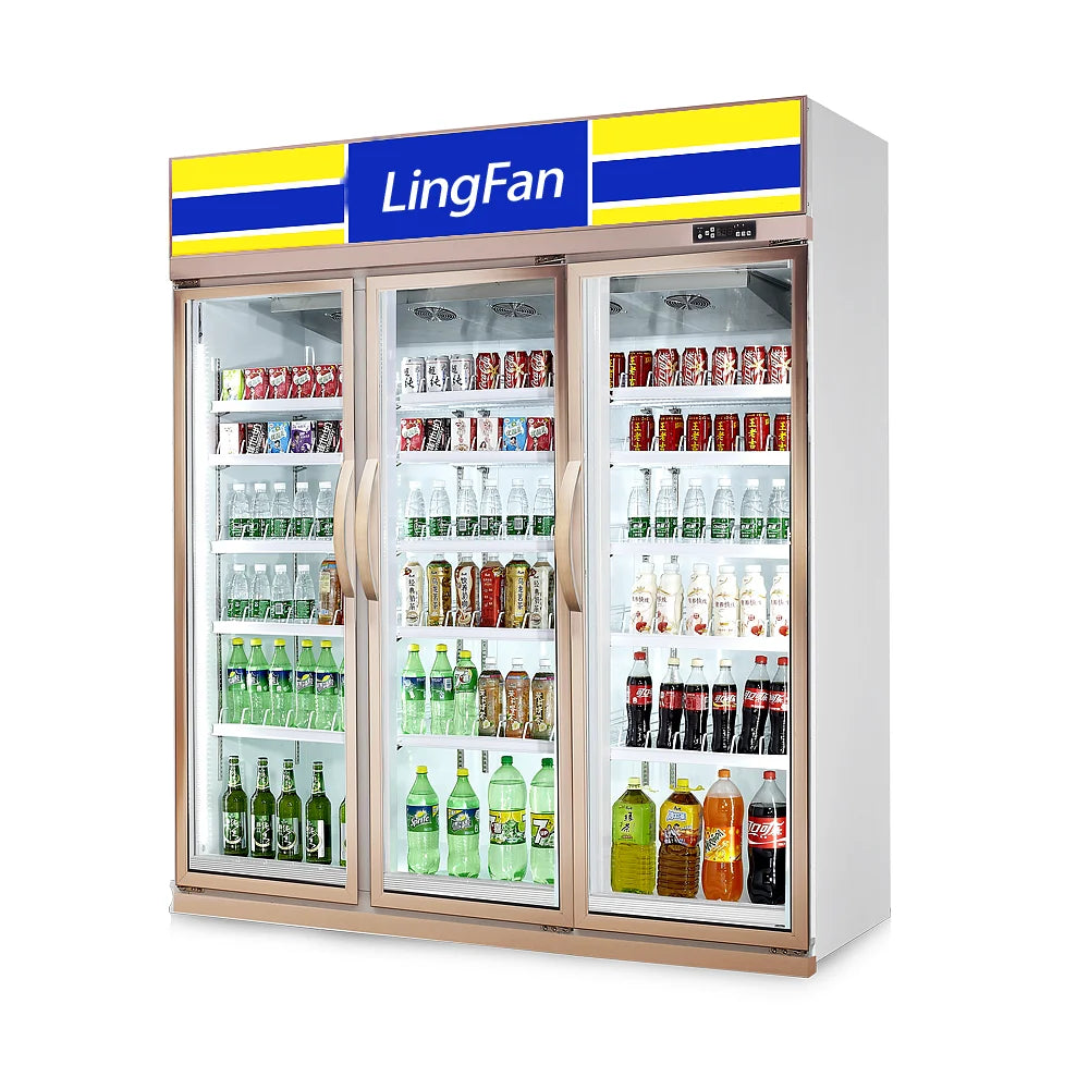 Supermarket Refrigerator Beer Display Fridge Drinks Beverage Wine Beer Cooler Chiller Commercial Upright Refrigerator