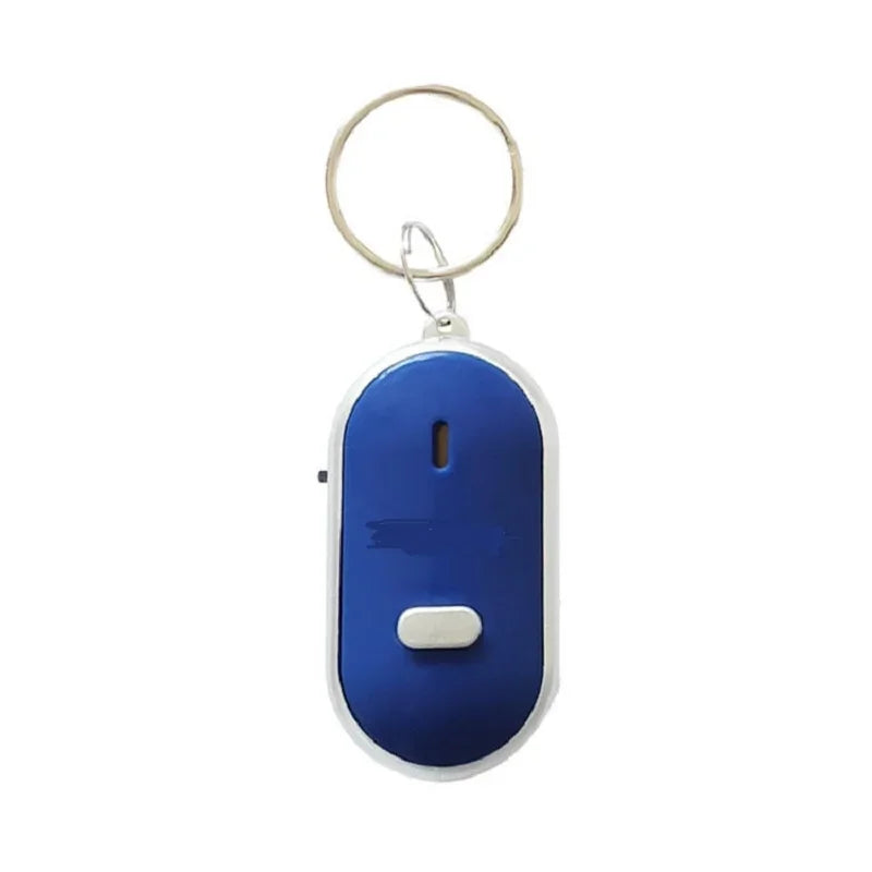 Anti-Lost Key Finder Keyring Flashing Beeping Alarm Key Locator Sound Control Smart Finder With LED Whistle Women's Men's Gift