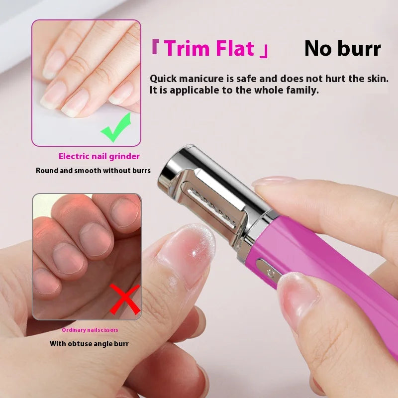 USB Rechargeable Electric Nail Clippers Trimmer Safe for Babies Kids Adults Home Travel Use Personal Grooming Essential