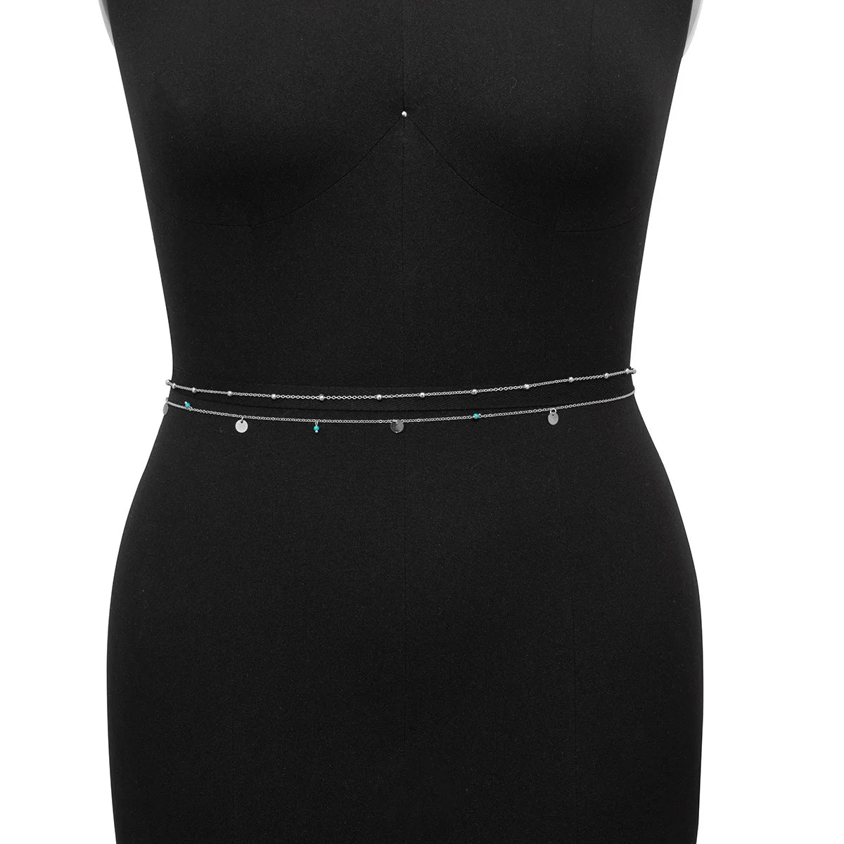 Spring Summer New Boho Minimalism Multilayer Waist Beads Women Fashion Geometric Sequins Belly Chain Sexy Body Chain Jewelry