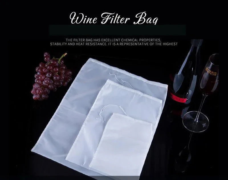 Food Grade Soy Milk Wine Nylon Filter Bag Net 100 Mesh Tea Beer Coffee Oil Reusable Filter Fabric Bags Kitchen Filter Fabric Bag