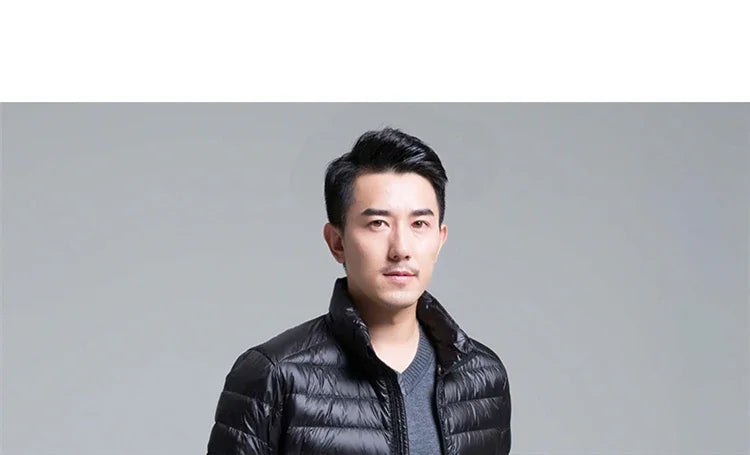 2024 New Arrivasl Men's Ultra Lightweight Packable Down Jacket Autumn Spring Winter Water and Wind-Resistant Breathable Coat