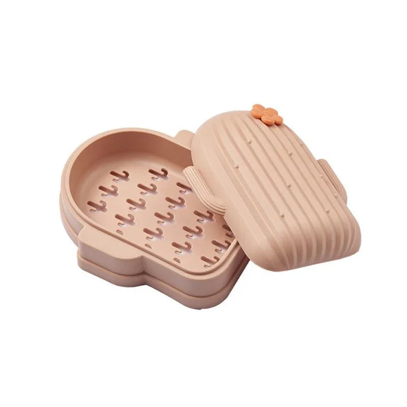 Cartoon Cute Soap Box Cover Household Soap Box Bathroom Bathroom Dormitory Drain Soap Box Travel Portable Waterproof Soap Box