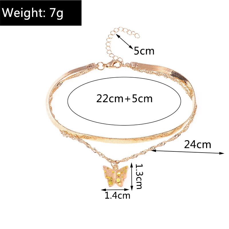 Bohemian Handmade Beads Anklets Embroidery Braided Ankle Bracelets Summer Beach On Leg Foot Chain Female Girls Jewelry Gifts