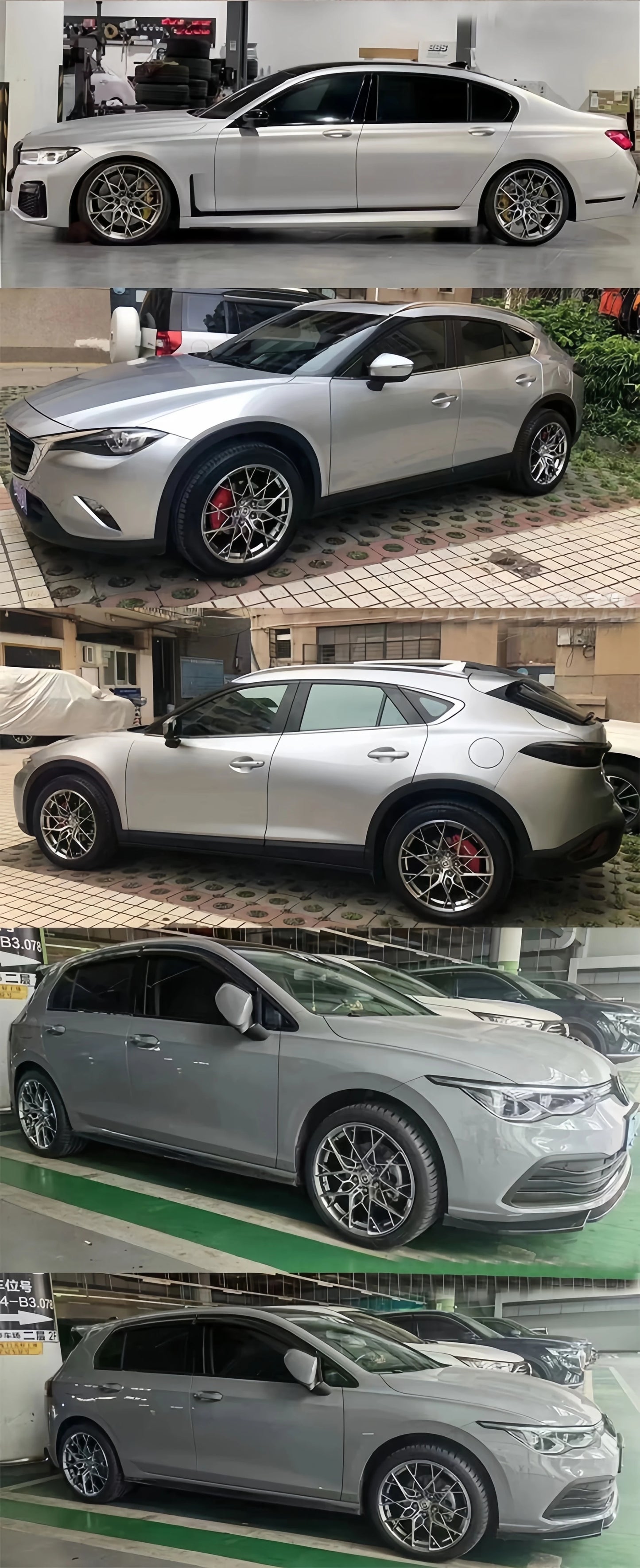 Aluminum Alloy Car Rims - 16-22 Inch, Aircraft-Grade 6061, High Tensile Strength, Customized for Modification, Upgrade & Repair