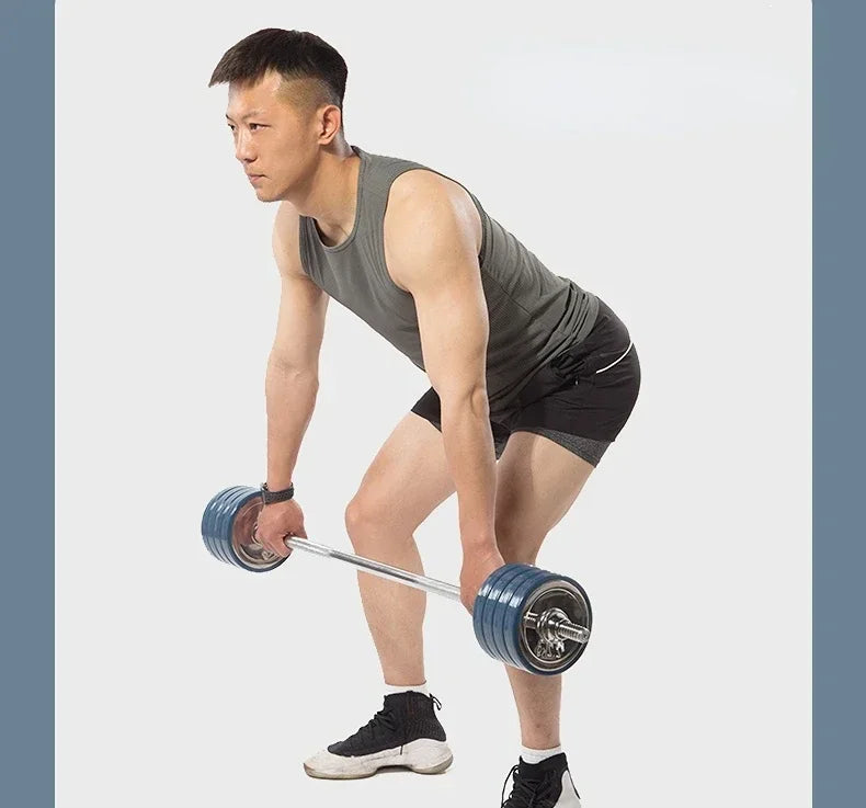 Dumbbell Household Rust Prevention Youth Barbell Household Men's Full Set of Dual-use Combination Fitness Equipment