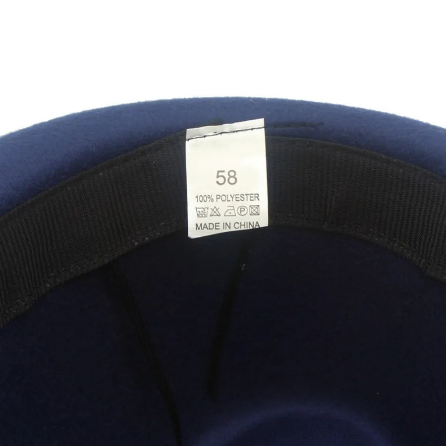 European and American Style Woolen   Women's Autumn and Winter Fashion Feather Show Hats Men's Jazz Hats