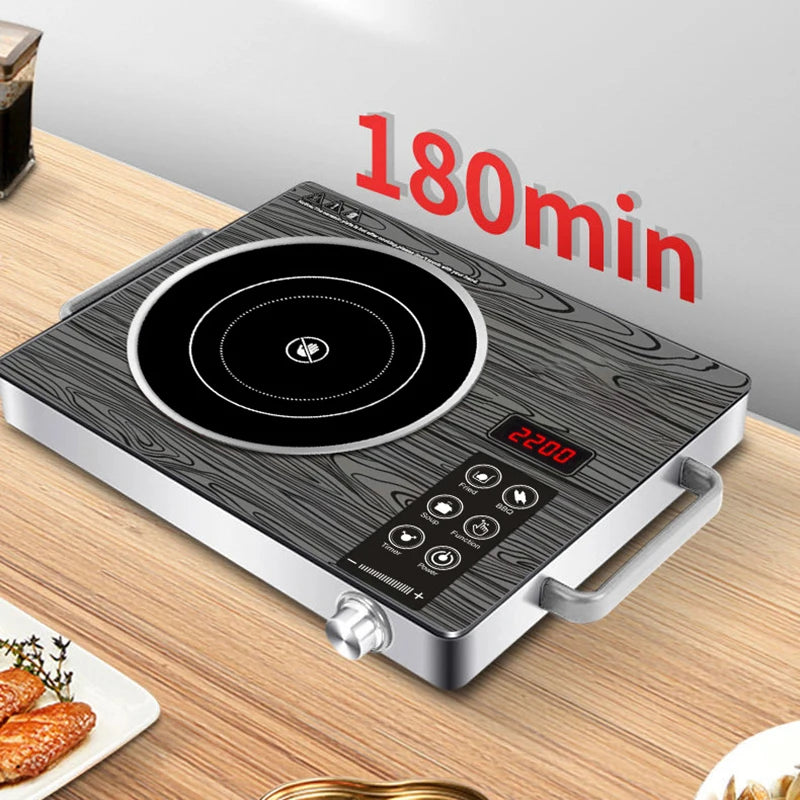 2200W Electric Ceramic Stove Cooktop Tea Maker Electric Hot Plate Heater Stove Heating Furnace Tea Stove Home Water Boiler 220V