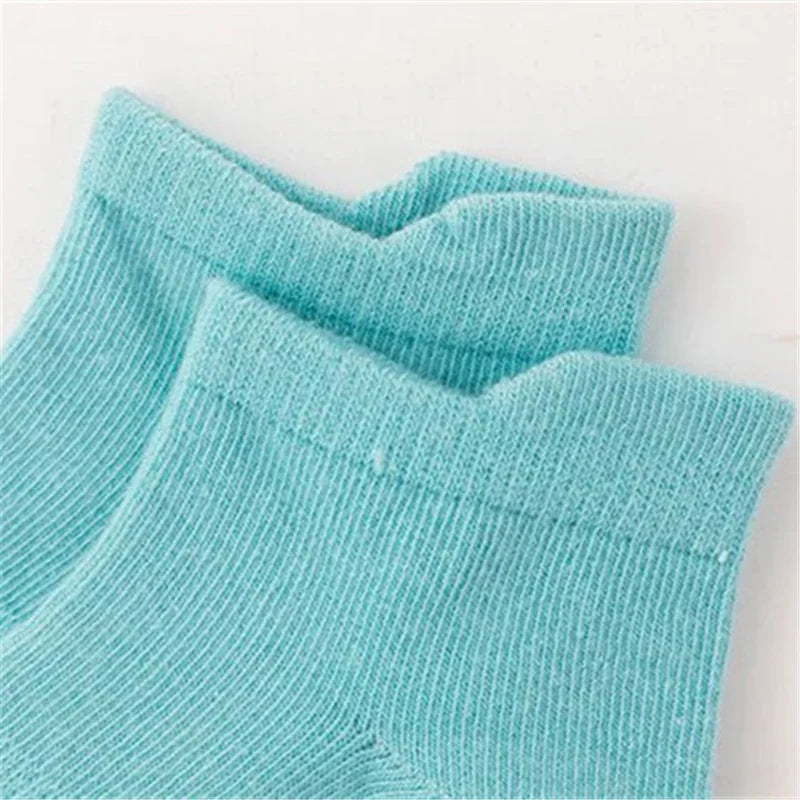 6Pairs/Lot 0-7Years Kids Girls Boys Floor Socks Striped Sport Children's Anti-slip Boat Socks For Boys Spring Autumn New