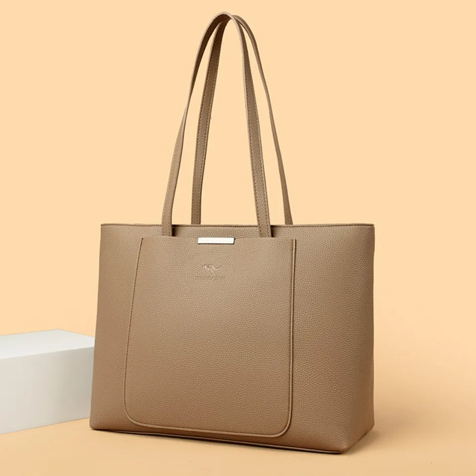 Large Capacity Women Shoulder Tote Bag Pu Leather Hand Bags for Women 2025 Designer Daily commuting Handbags HIgh Quality Sac