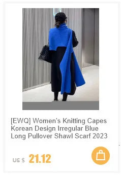 [EWQ] Khaki Fashion Woolen Coat With Belt Women Long Sleeve Elegant Lapel Wool Jacket Outwears 2025 Autumn Winter New 16U5035