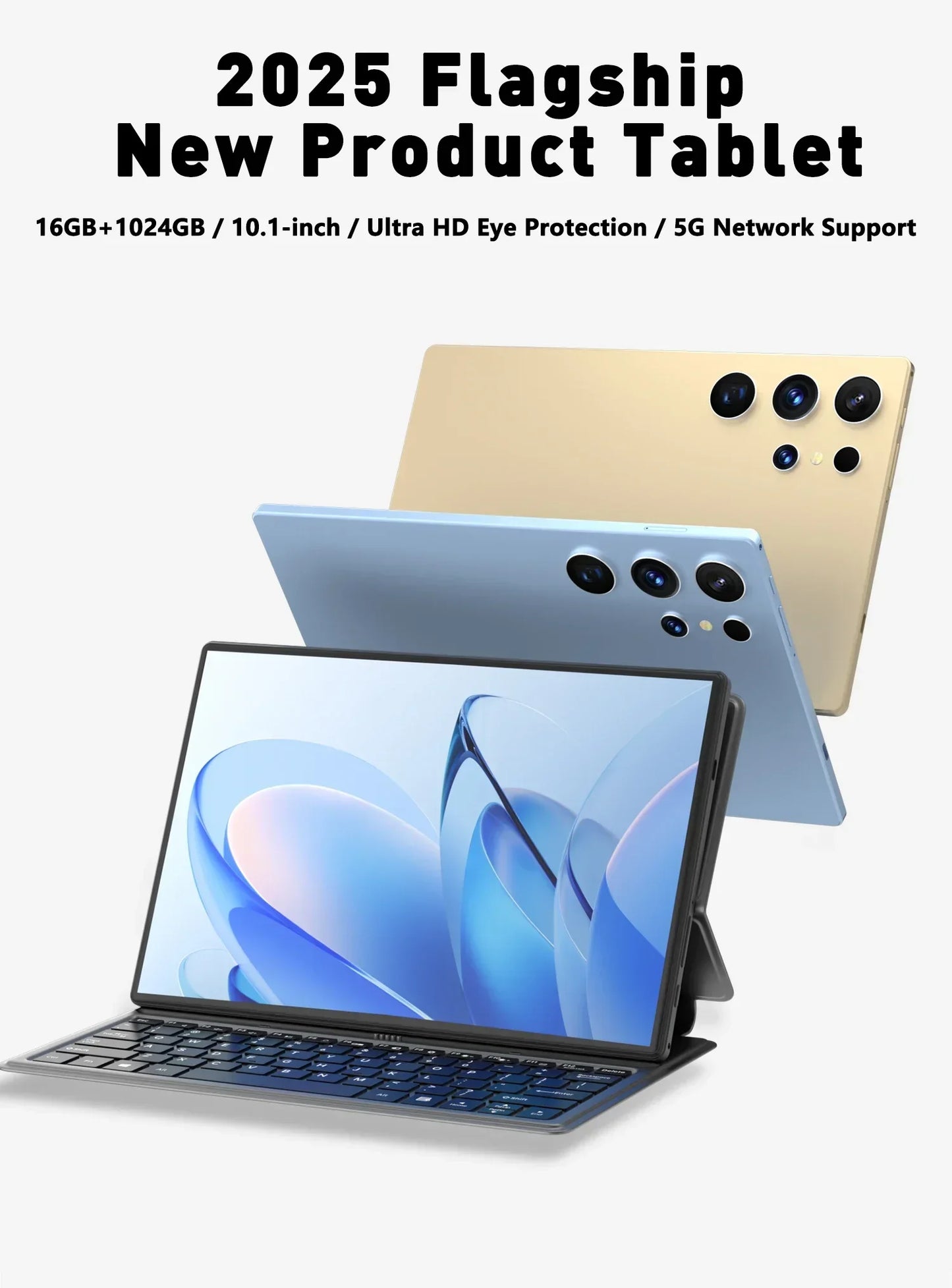 New S25 Pro Tablet 10.1 inch 16GB+1024GB Android 14 Snapdragon 8gen2 Global 10000mah 5G Dual SIM WIFI HD Full Screen Tablets PC