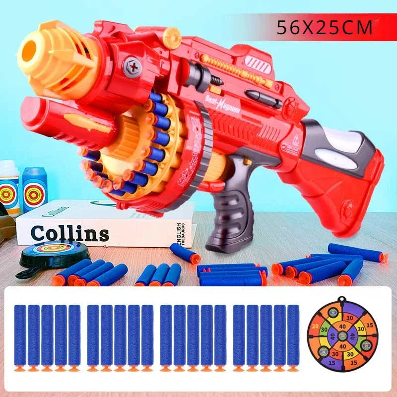 Toys Cool Nerfs Gun Children Electric Continuous Launch Electric Toy Boy Gun Military Firearms Series Soft Bullet Gun Sniper