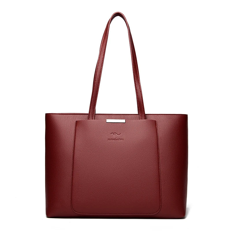 Large Capacity Women Shoulder Tote Bag Pu Leather Hand Bags for Women 2025 Designer Daily commuting Handbags HIgh Quality Sac