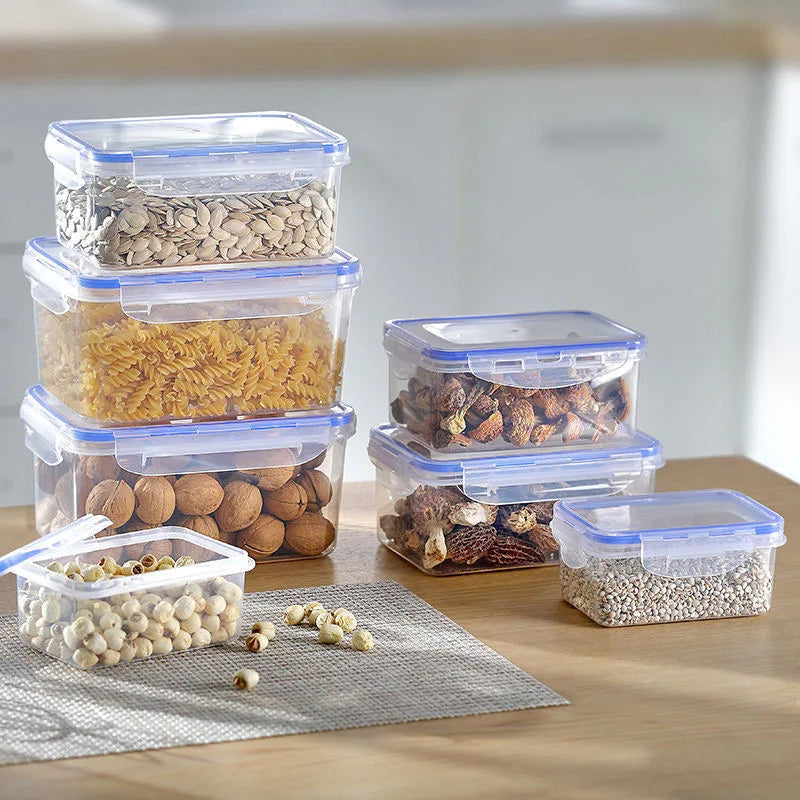 Stackable Airtight Food Containers BPA-Free Kitchen Storage for Meal Prep & Fresh Produce Fridge & Microwave Safe