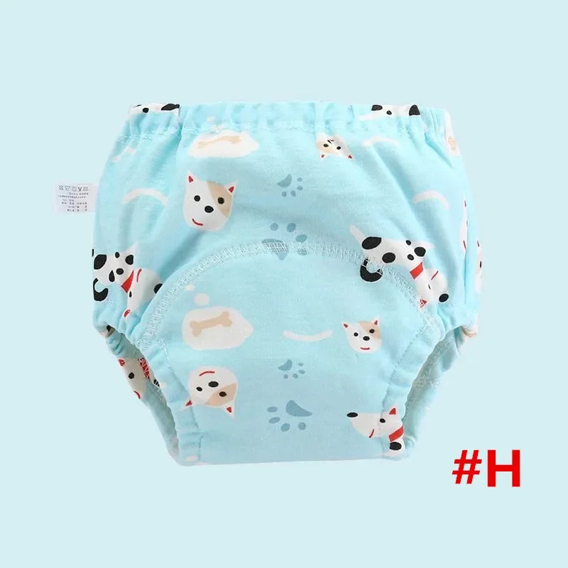 5PC Waterproof Reusable Cotton Baby Training Pants Infant Shorts Underwear Cloth Baby Diaper Nappies Panties Nappy Changing