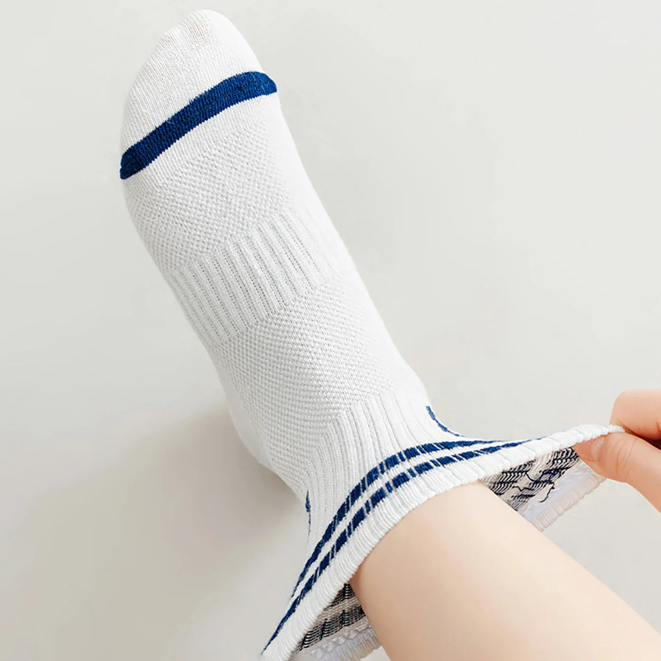 5 pairs of children's socks, thin breathable mesh socks for summer, fashionable sports socks for spring and autumn, student sock