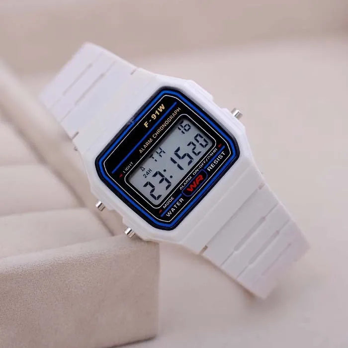 Luxury Ladies Wristwatches Relojes Para Mujer Retro Square Electronic Watches Digital Display Women Men Watch Rose Gold Silver