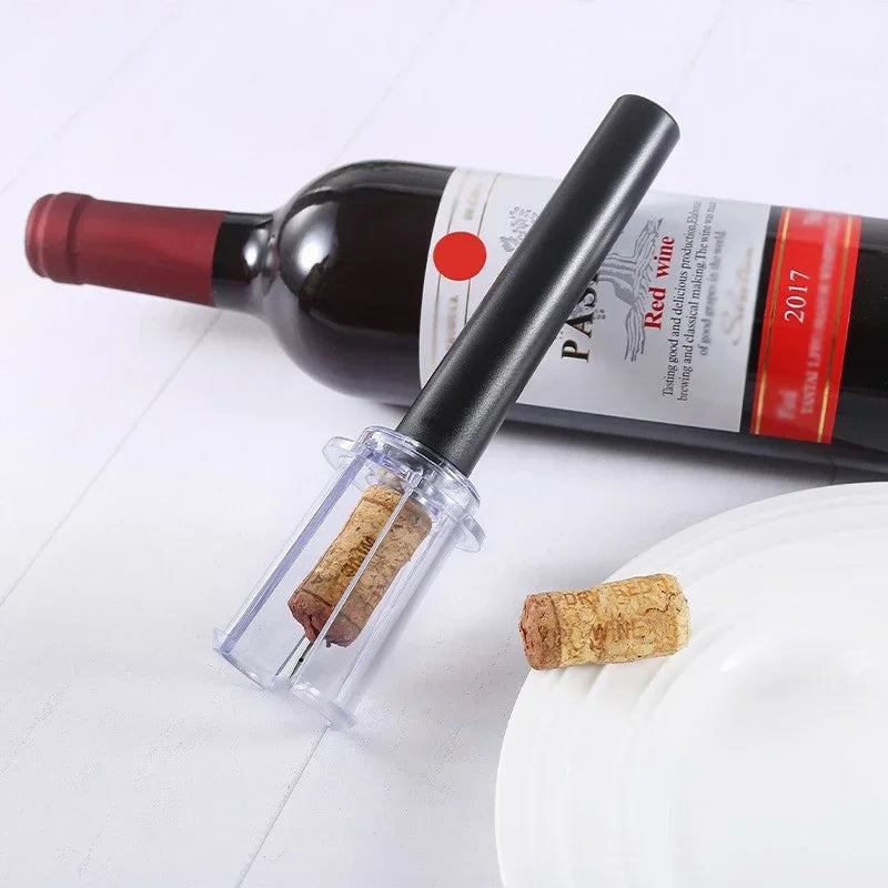 Wine Opener Air Pump Wine Bottle Opener Stainless Steel Pin Cork Remover Air Pressure Corkscrew Kitchen Tools Bar Accessories