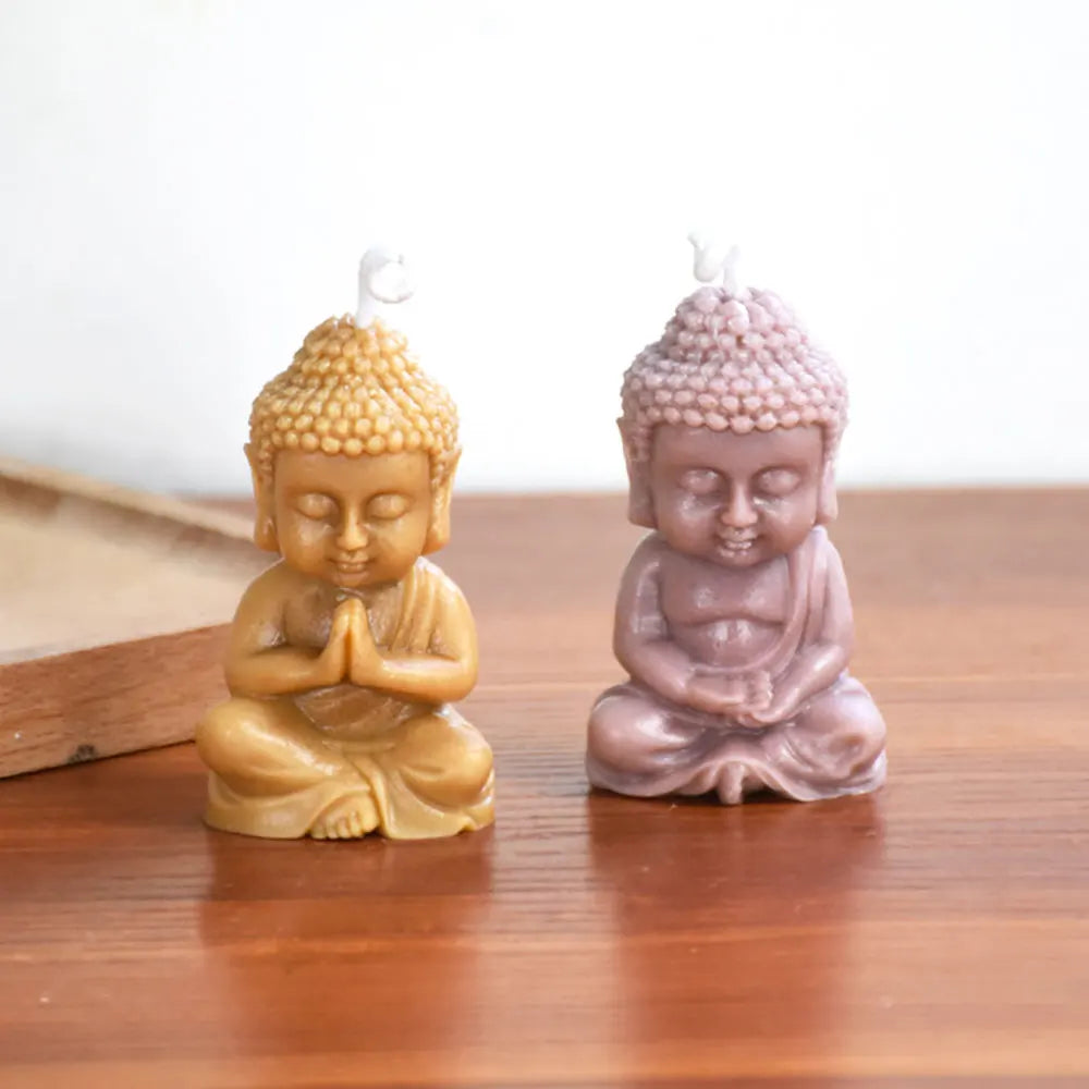 For fun 3d Buddha Silicone Candle Mold Church Buddha Incense Candle Plaster Decoration Mold DIY Church Candle Home Decor