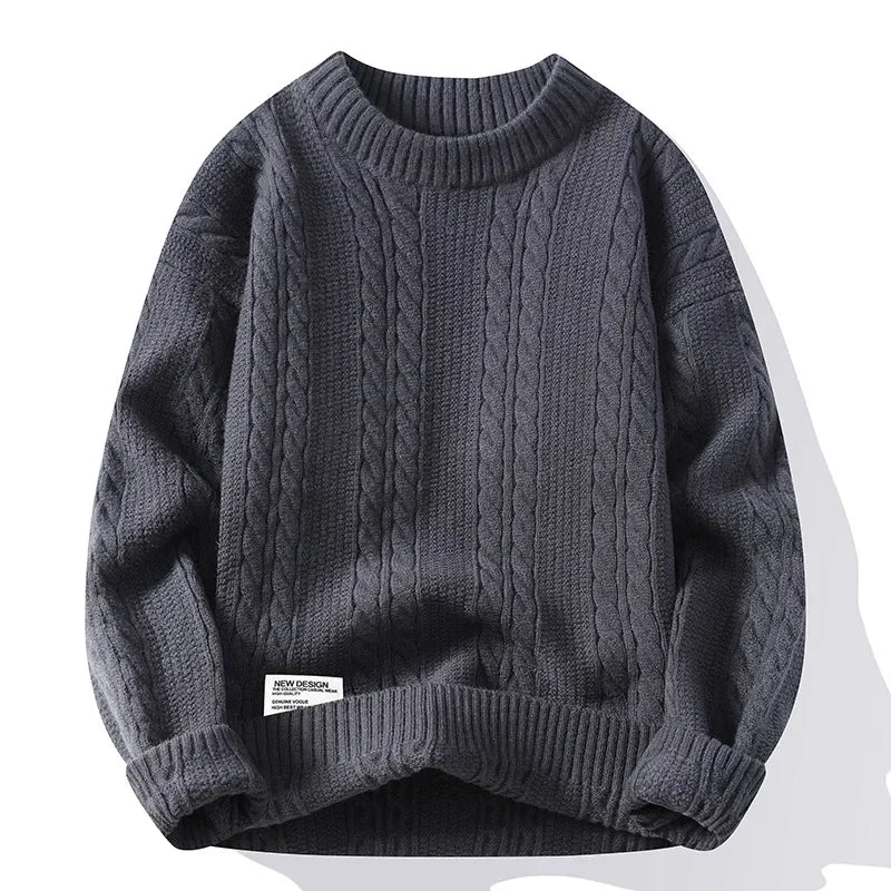 New Spring Men O-neck Sweaters Knitted Pullovers Man Outwear Loose Casual Sweaters Good Quality Male Streetwear Pullovers 4XL