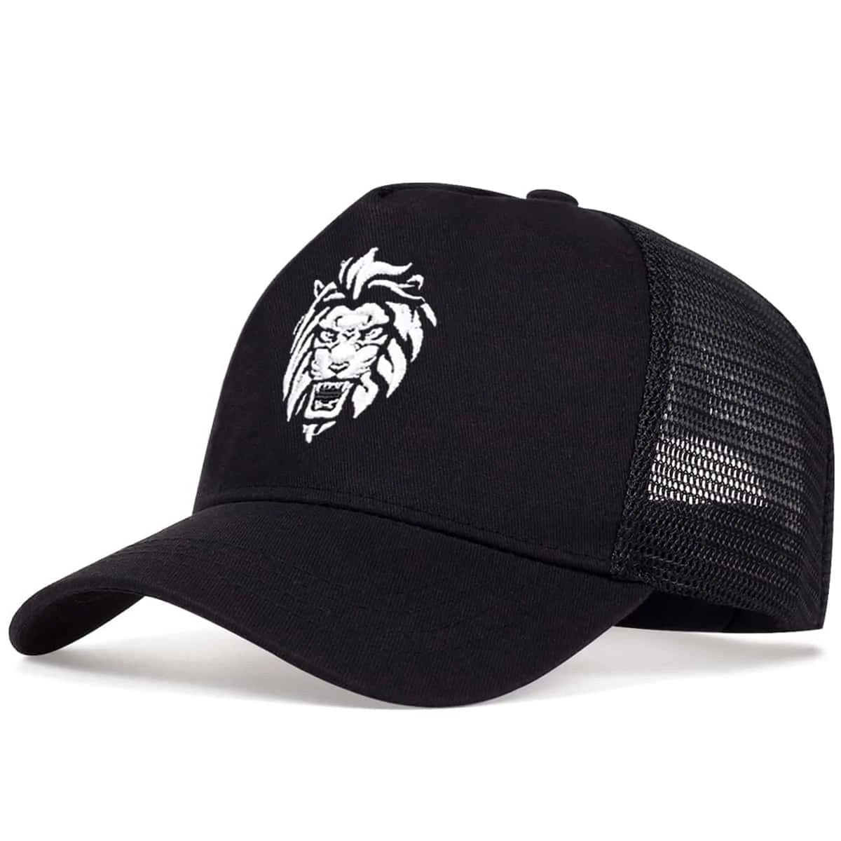 Unisex Lion Head Embroidery Baseball Net Caps Spring and Summer Outdoor Adjustable Casual Hats Sunscreen Hat Sports Cap
