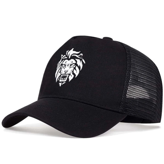 Unisex Lion Head Embroidery Baseball Net Caps Spring and Summer Outdoor Adjustable Casual Hats Sunscreen Hat Sports Cap