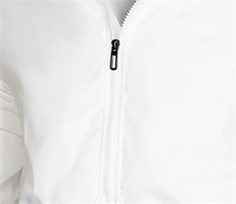 Men's casual sports spring and fall zipper baseball side seam pocket casual jackets without hooded daily
