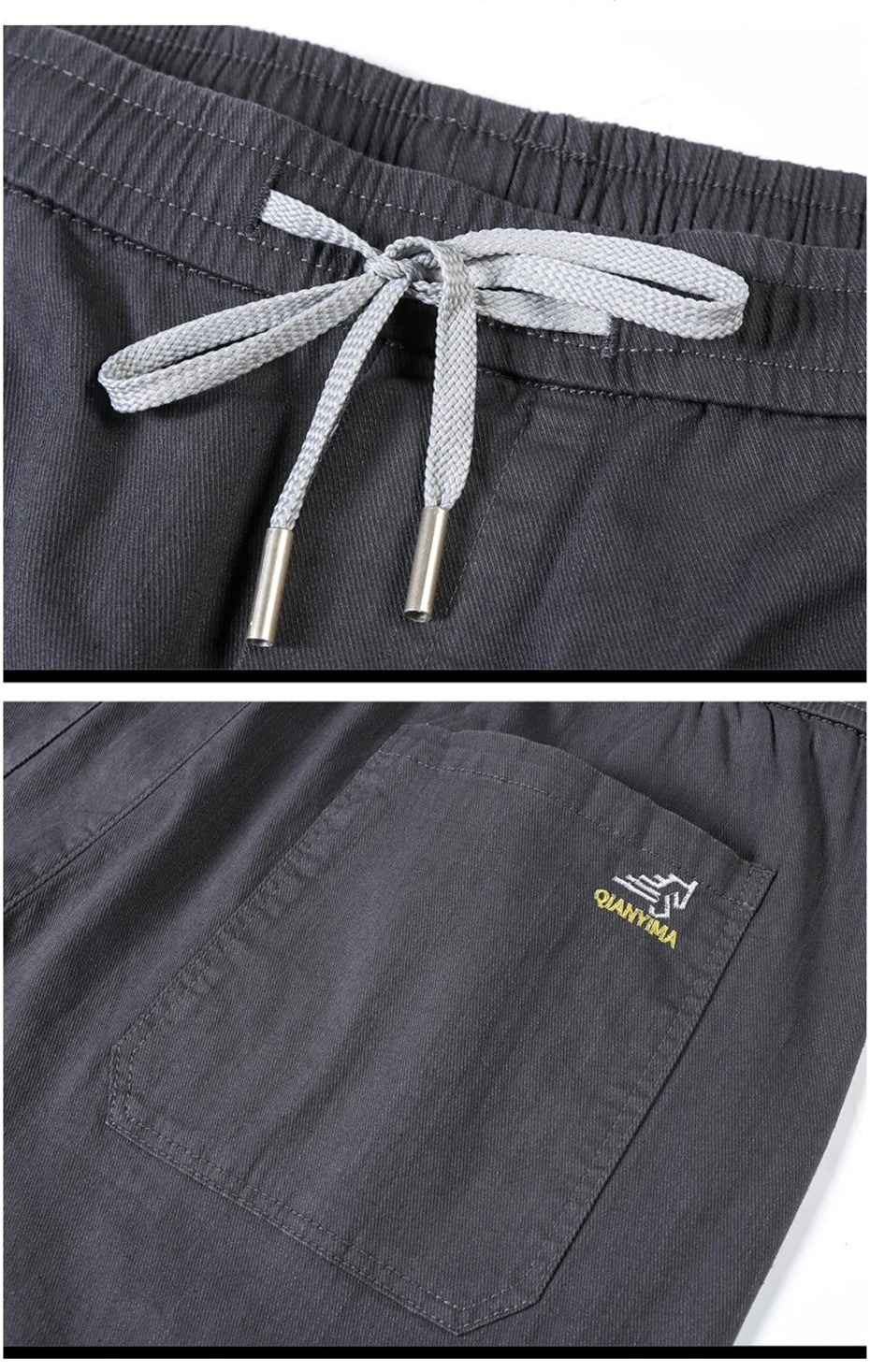 Plus Size 12XL Pants Men Casual Trousers Elastic Waist Straight Pants Male Fashion Grey Black Pants Big Size 10XL 12XL