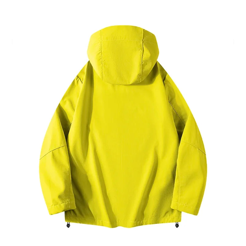 New Men Outdoor Jackets Men Spring Casual Hooded Jacket Coats Mens Autumn Waterproof Fashion Brand Windbreaker Jackets Male 3XL